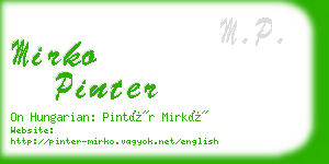 mirko pinter business card